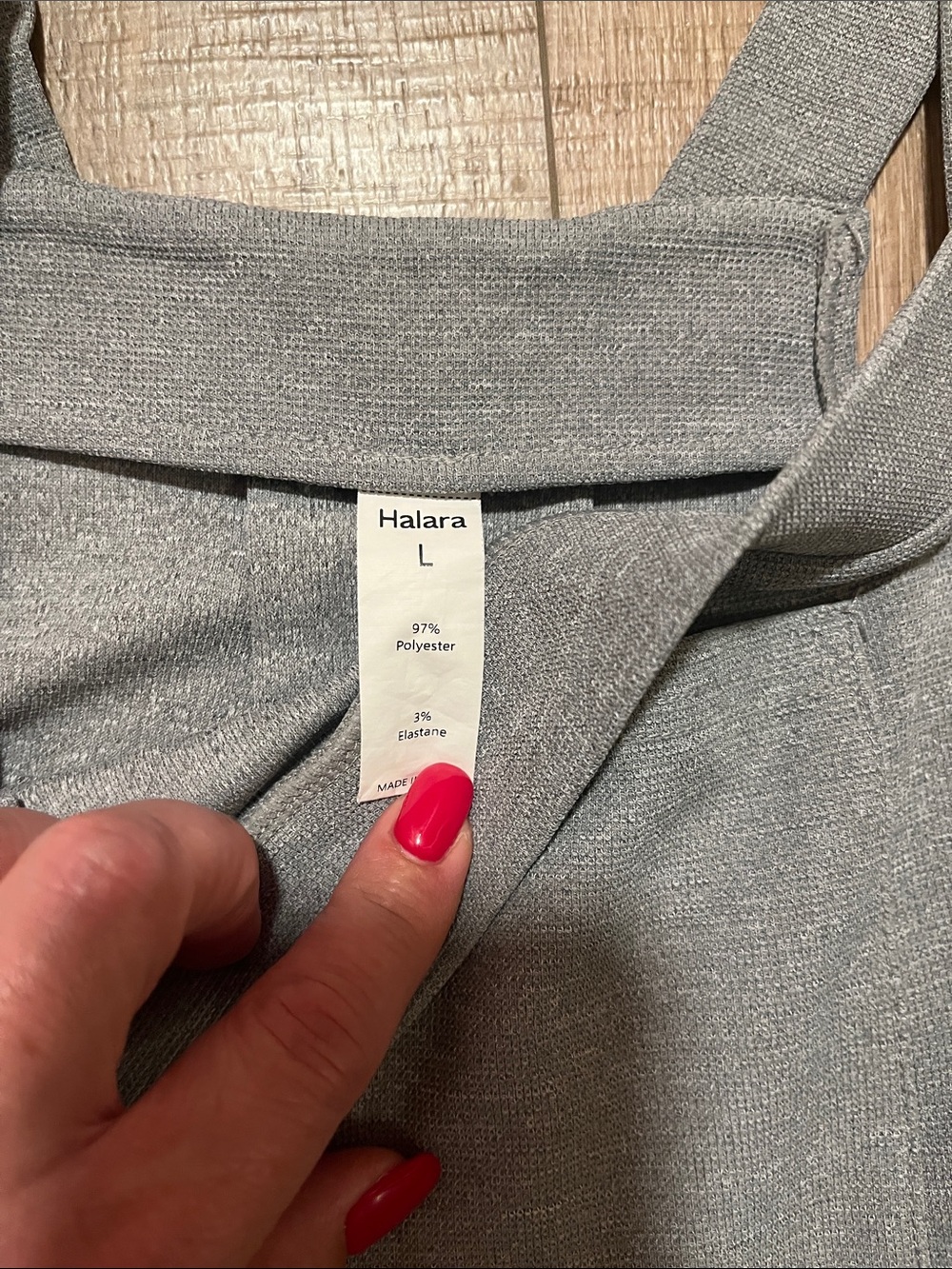 HALARA Light Grey Wide-Leg Overalls Size L - Picture 2 of 13